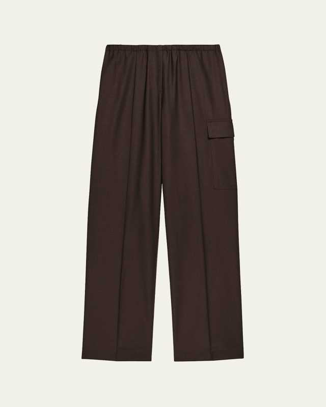 Relaxed Pull-On Cargo Trousers